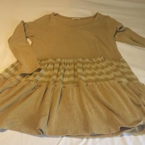 Easel ruffle tunic dress